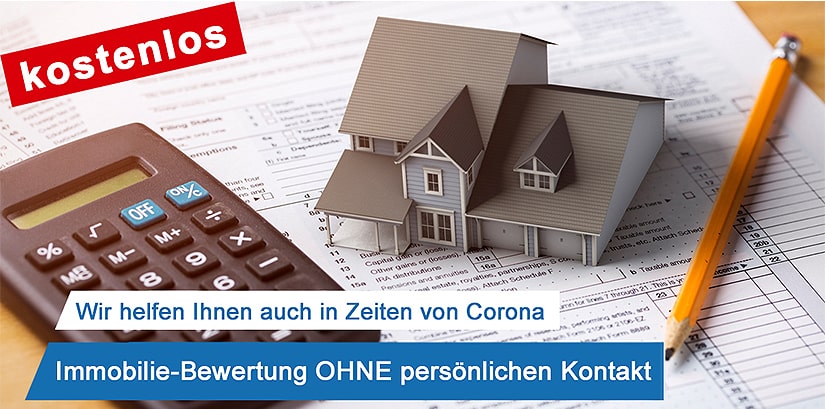 Kontaktlose, kostenlose Immobilienbewertung
