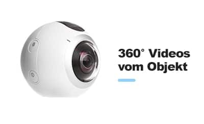 360 Grad Videos vom Objekt