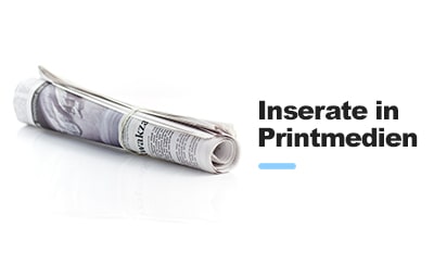 Inserate in Printmedien