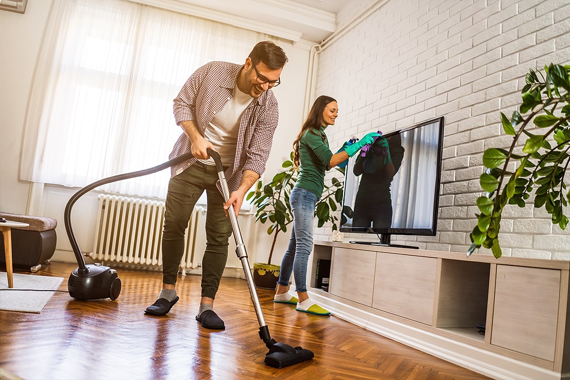 Ordnung und Sauberkeit - Ein wichtiger Faktor für einen guten ersten Eindruck beim Immobilien-Verkauf.